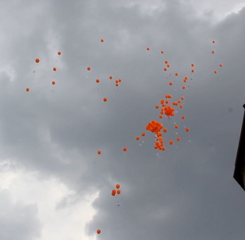 Luftballons gegen Droneneinsatz